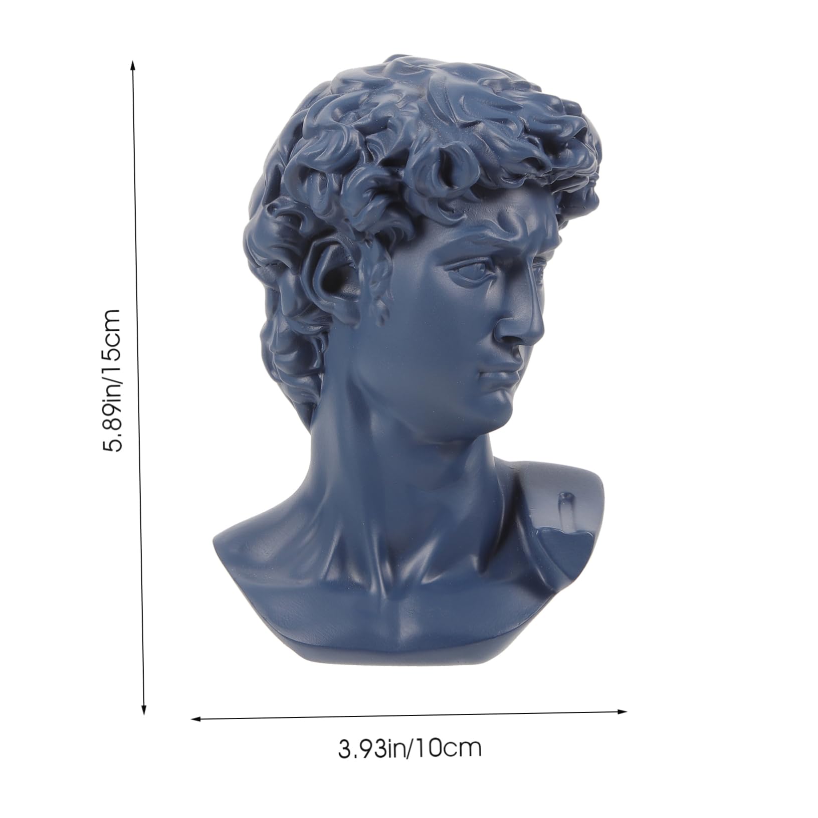 OUNONA 1Pc David Head Resin Sculpture Decorative Home Ornament for Desk for Unique Aesthetic Decor for Any Occasion