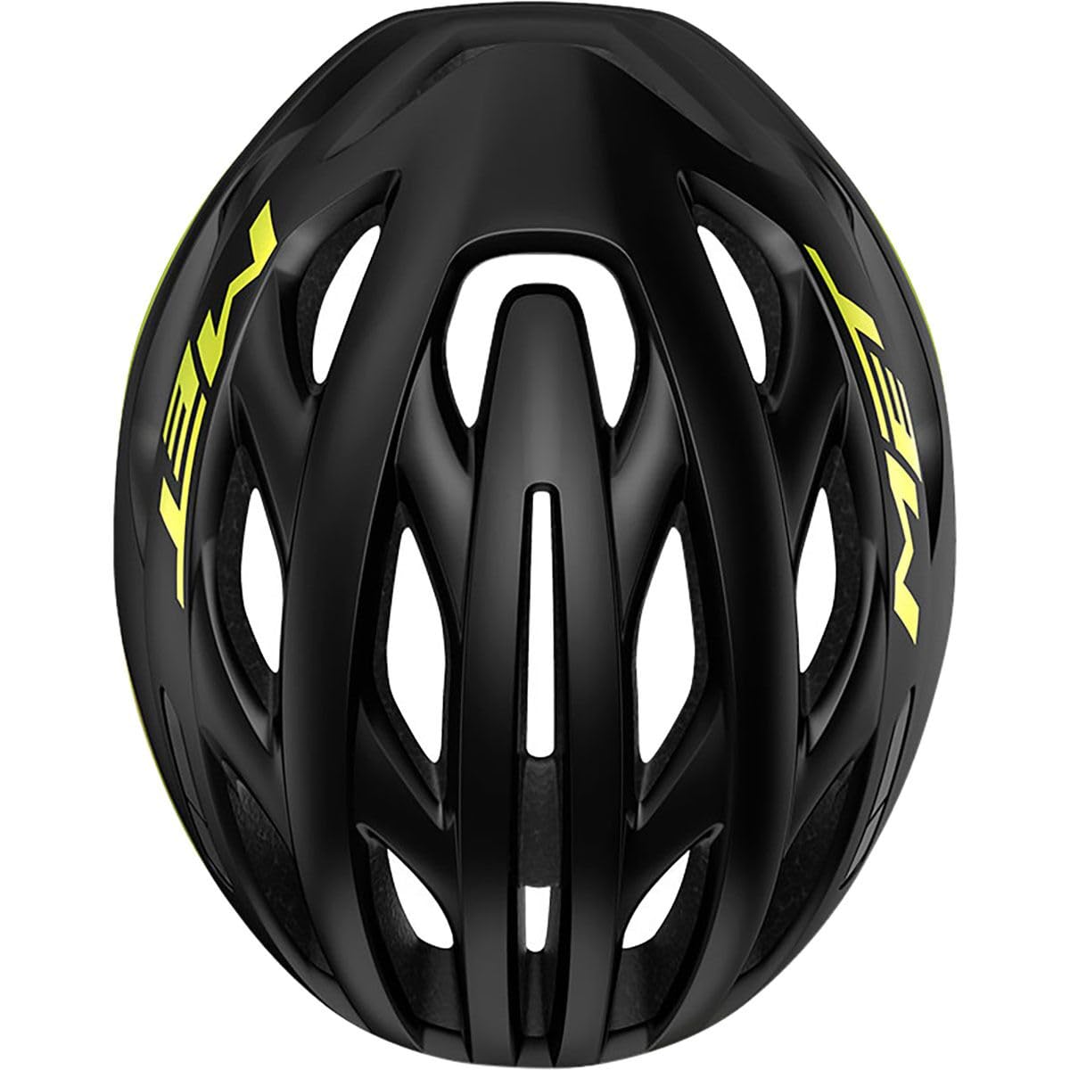 MET Estro MIPS Helmet, Black/Lime Yellow Metallic Glossy, Small