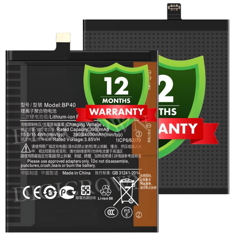 Image of Original BP40 Battery Compatible for Xiaomi Redmi K20 Pro - (4000mAh) - 1 Year Warranty