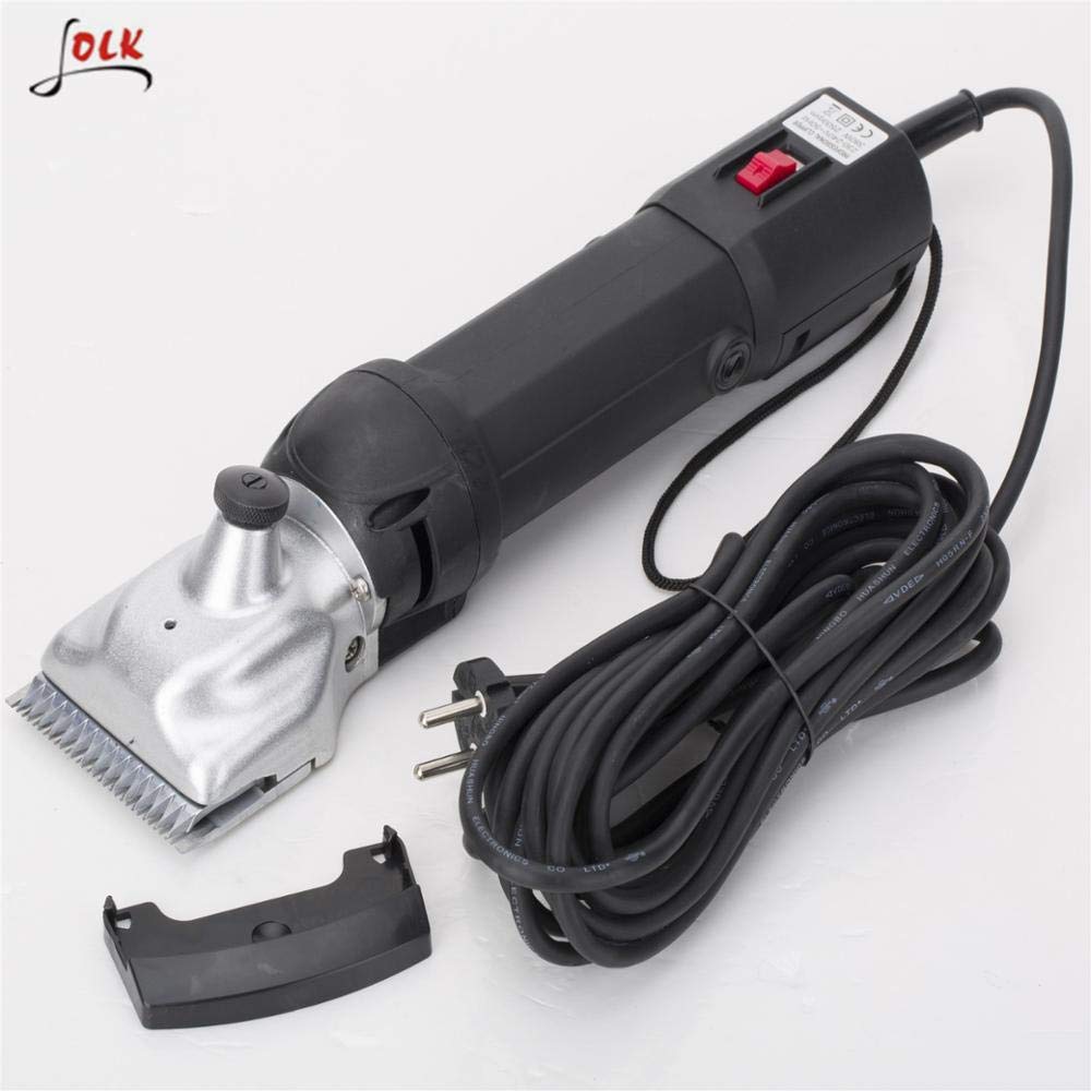 Esquiladora eléctrica profesional Folk de 500w con 1 velocidad modelo FL7. Para caballo, mulo, perros grandes (C - (+ 1 kit Cuchilla y Peine extra 3 mm))