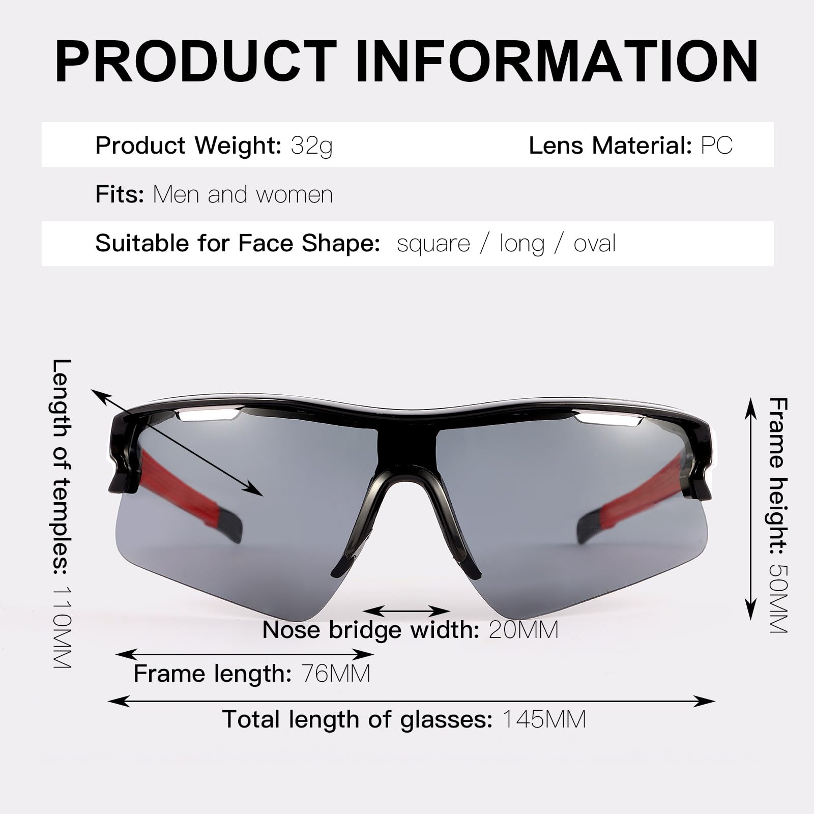 ANLIOTO 4 Pack Sports Sunglasses for Men Women, Youth Baseball Lightweigh UV Protection Sun Glasses for Cycling Running Fishing