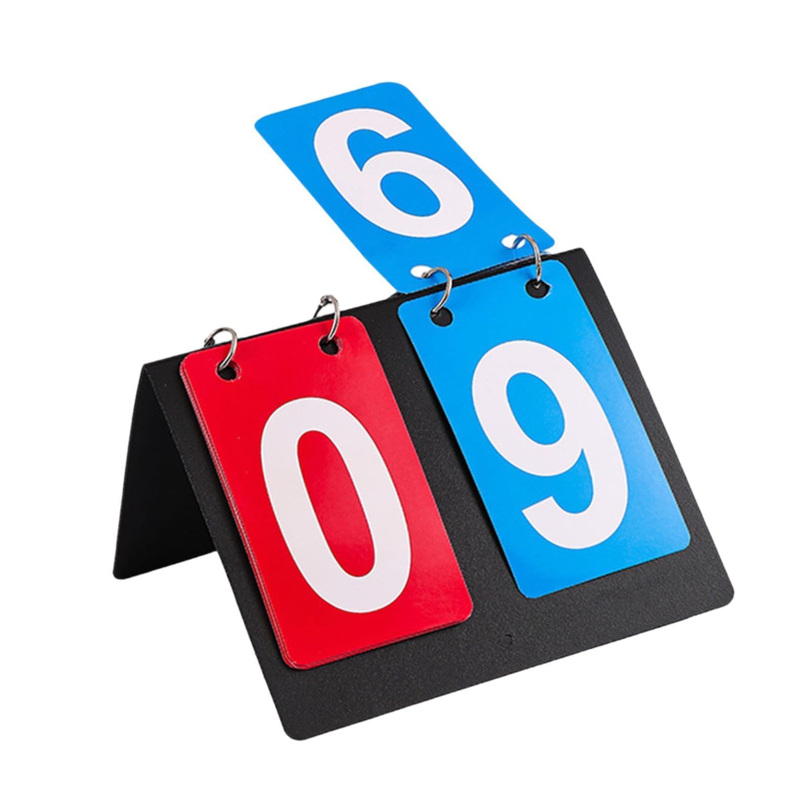 Colaxi Multi Sports Scoreboard Tabletop Score Flipper Substitution Board Flip Board for Basketball Outdoor