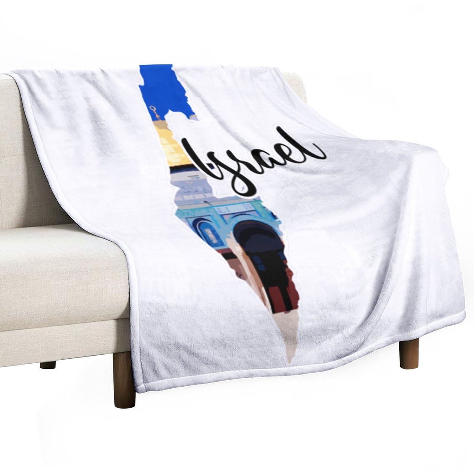 Couverture de lit voyage Lsrael chaude pour soirées cocooning canapé