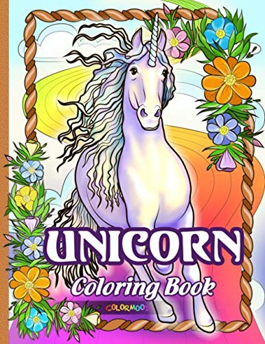 Amazon.com: Unicorn Coloring Book: Coloring Book for Beginners with ...