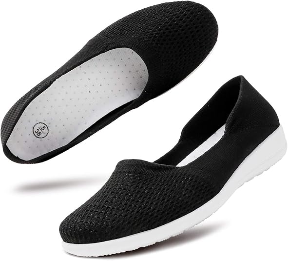 hash bubbie Women's Casual Sneakers Slip on Mesh Tennis Shoes Work