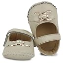 Neska Moda 6 To 12 Months Baby Girls Synthetic Leather self design Baby Sandal Booties(Beige)-BT1679 gallery image