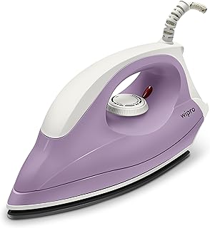 Wipro Gd205 Super Deluxe 1000 Watt Automatic Electric Dry Iron | Large Soleplate|Anti Bacterial German Weilburger Double Coated Soleplate | Quick Heat Up - 1000 Watts, Aluminium Price in India