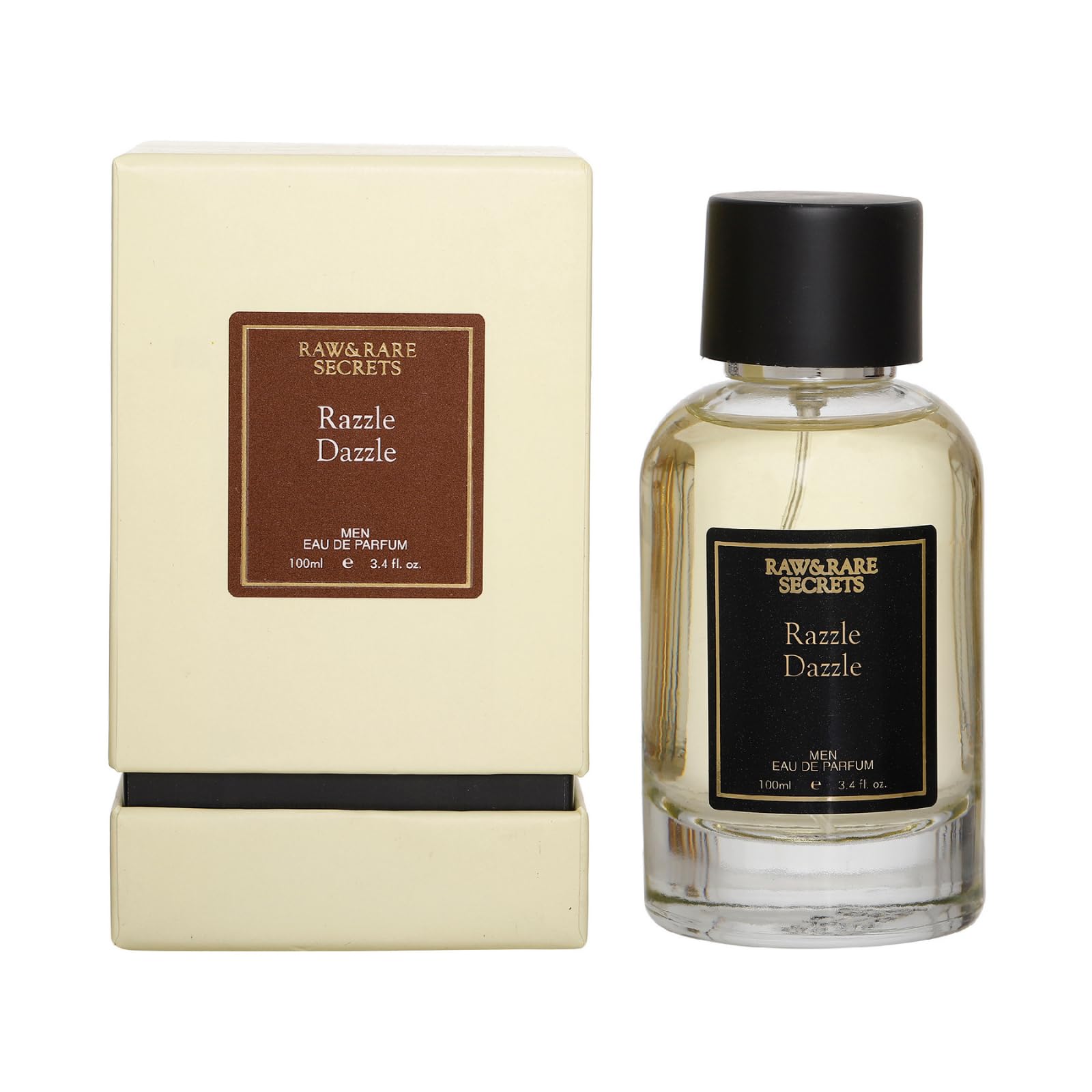 Raw&rare secrets Premium Razzle Dazzle Luxury Men Perfume With Awesome And Long Lasting Fragrance Eau De Parfum |Reviewed By Mahammad Jameel Shaikh |100Ml, Spicy, Liquid
