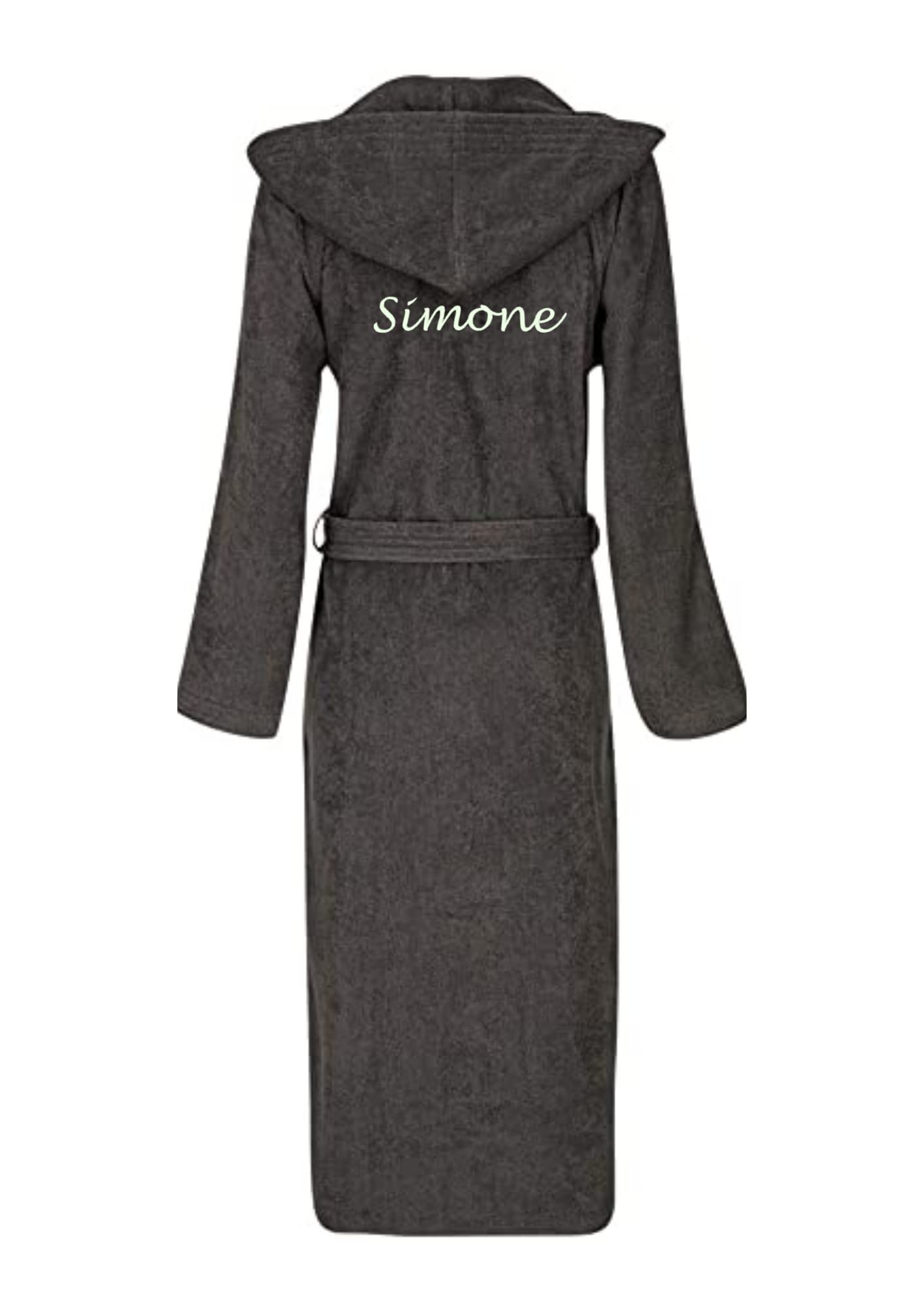 Badrock - Peignoir de Bain à Capuche avec nom brodé - 9 Couleurs - 100% Coton - Homme et Femme - avec Broderie - personnalisé