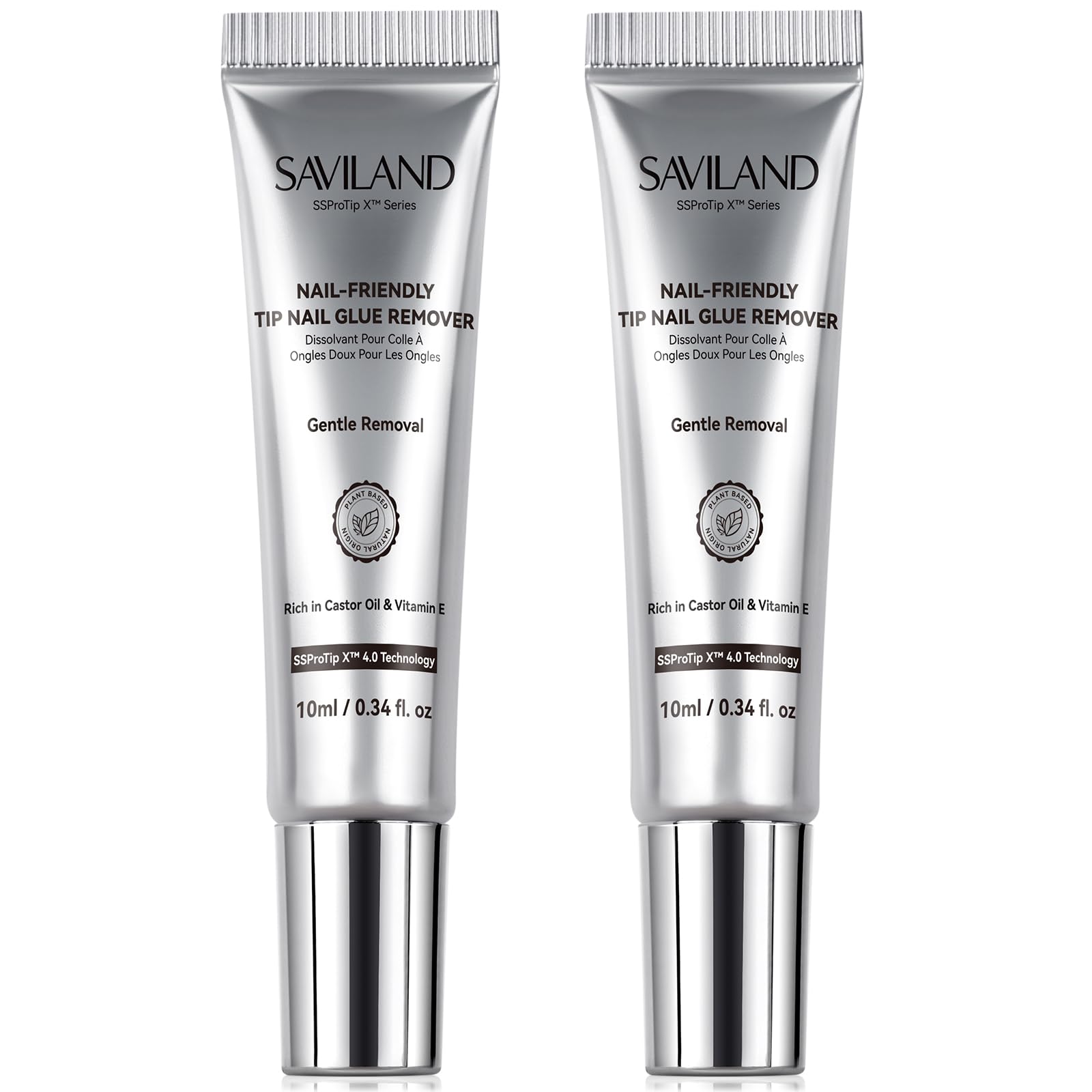 SAVILAND Precision Dropper Nail Glue Remover for Semi-Solid Glue, 20 g silver