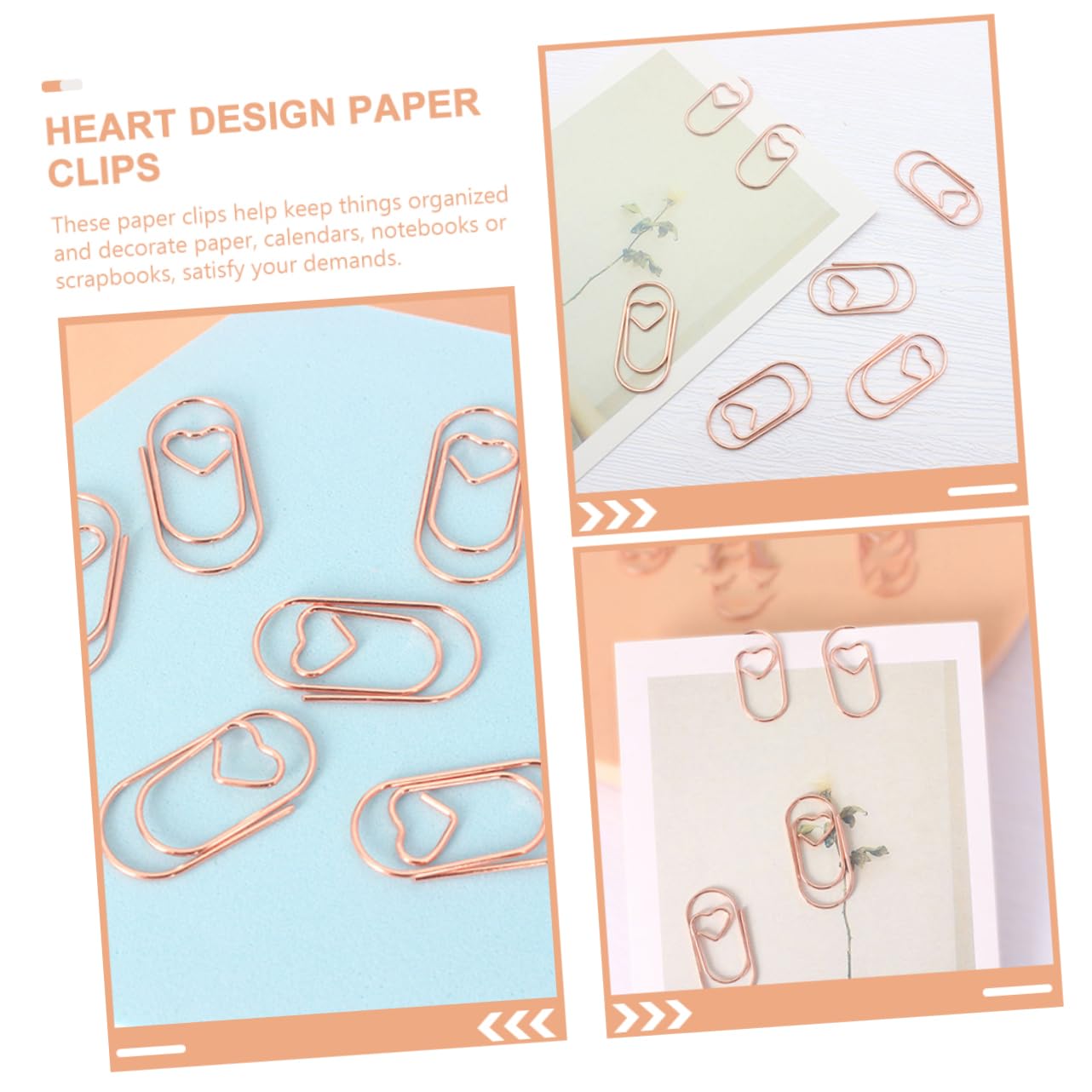 Clips Metálicos Para Oficina Clips De Oficina Y Adorables 200 Piezas X 4
