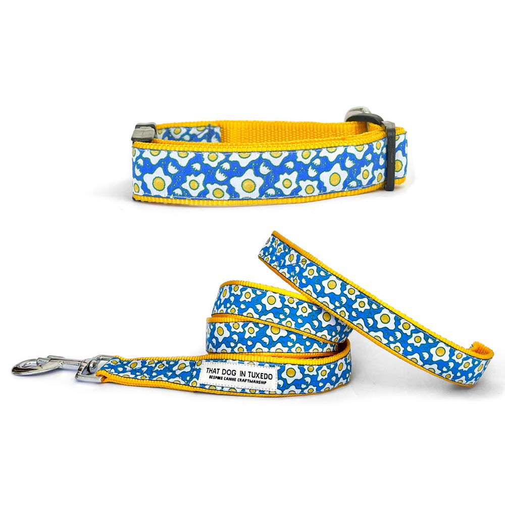 That Dog In Tuxedo Fried Eggs Dog Collar with Leash - Adjustable and Strong (Blue, XL) (B0917C5Q47) Amazon Price History, Amazon Price Tracker