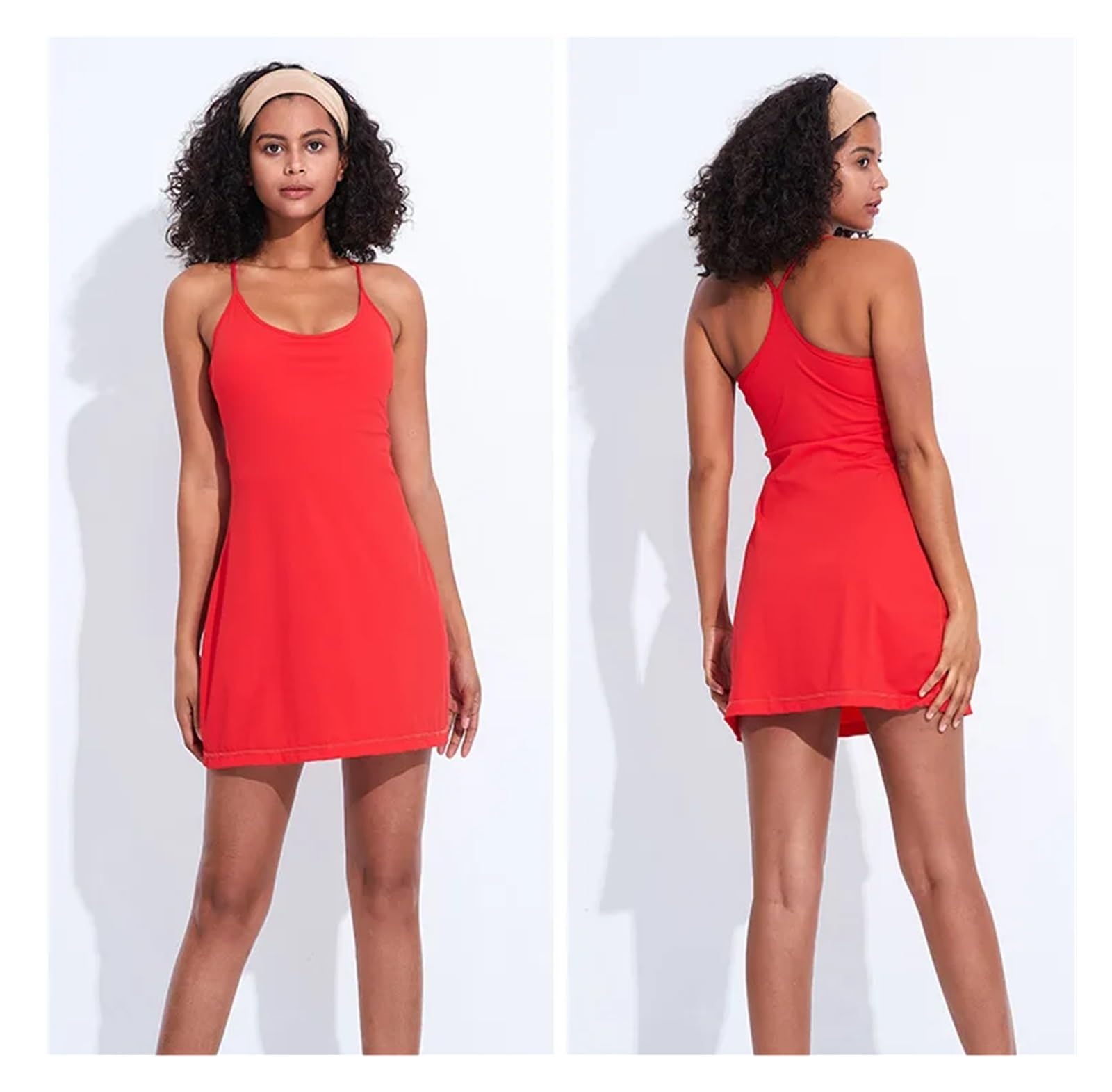 Vestido Padel Mujer Conjunto acolchado de falda tenis, vestido con pantalones cortos, traje bádminton bolsillo, ropa deportiva for entrenamiento Golf y Fitness al aire libre for mujer(Black,S)