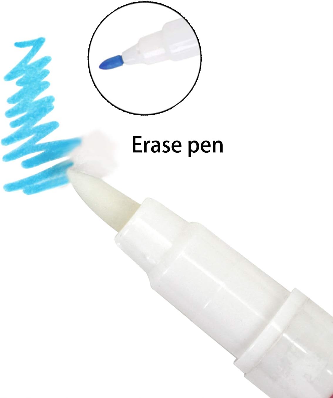Water Soluble Pen Trick Marker for Fabric, Water Erasable Fabric Marker