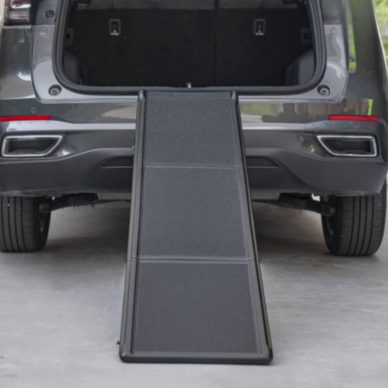 Rampa per Cani Auto Pieghevole Antiscivolo Lavabile in PP per Animali di Diverse Taglie con, 180 Cm, Modello A Tre Pieghe Con Superficie Smerigliata