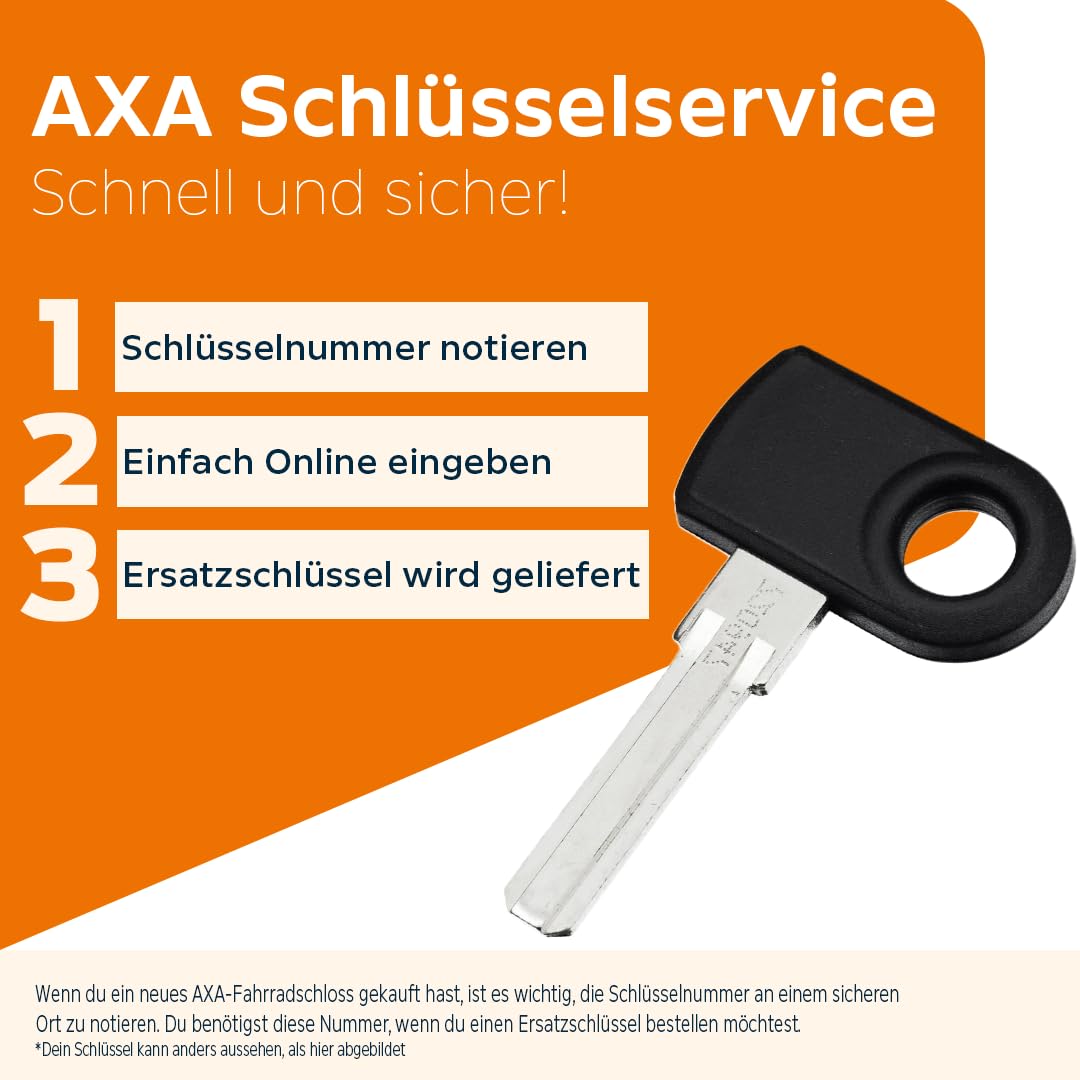 AXA 59831095KB Fold Ultra 90 Lock, Negro, 90 cm
