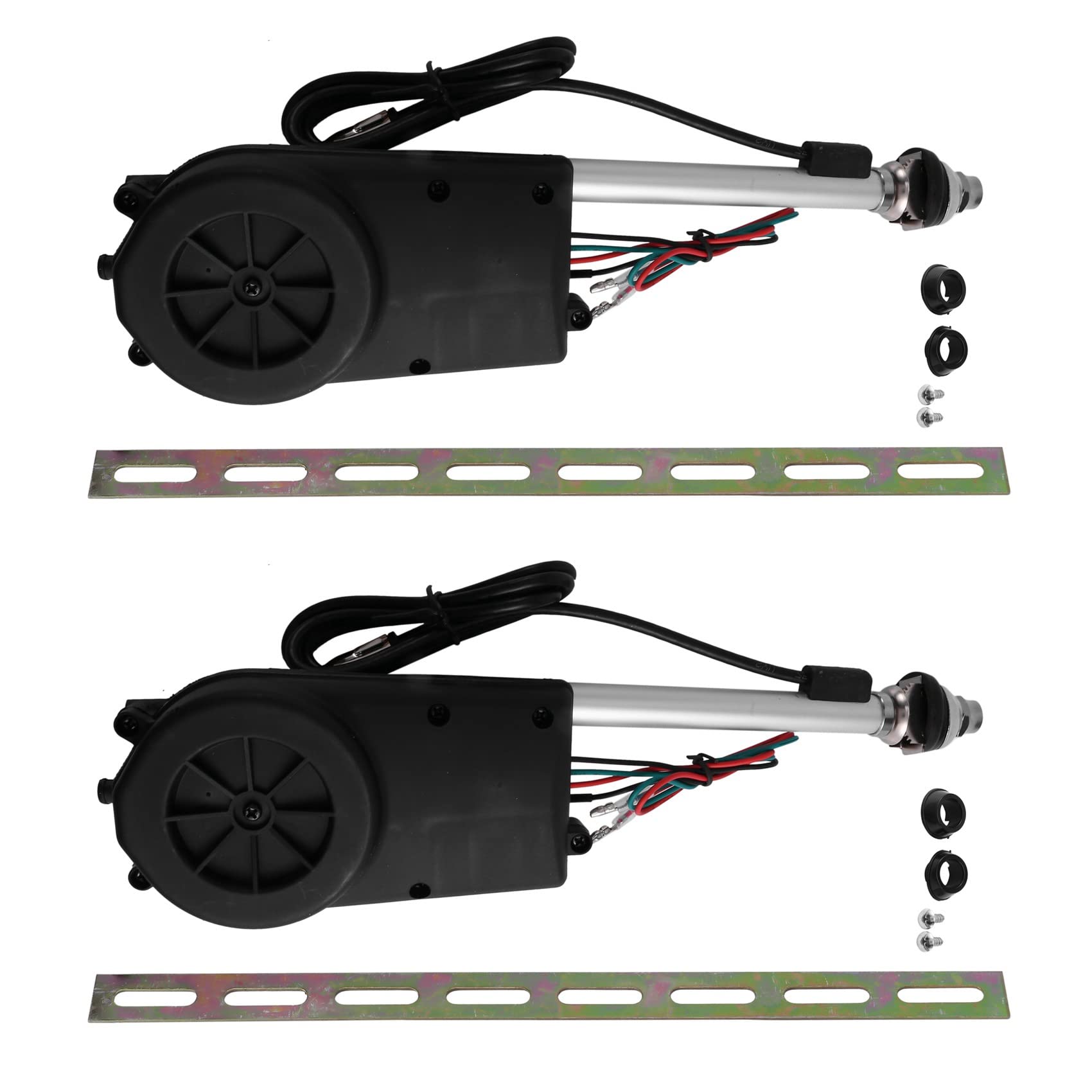 2X Kit de Antena de Coche DC12V Radio Aérea Eléctrica Antena Automática Antena de VehíCulo de CamiónEléctrico