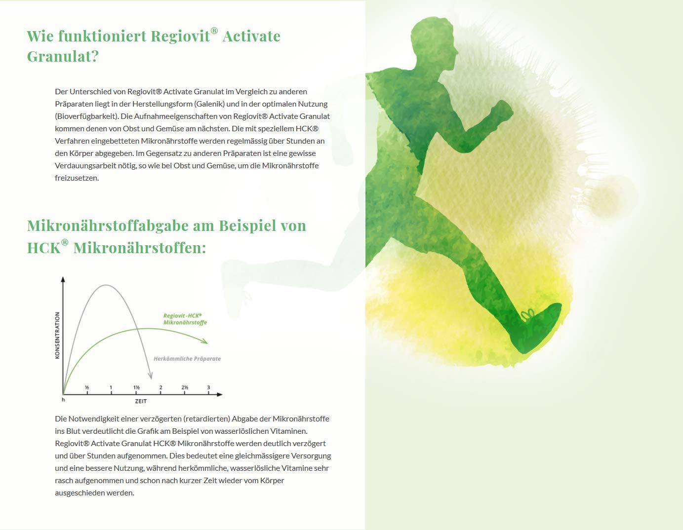 REGIOVIT® Activate Granulat Vitamin Mineralstoff-Komplex I Mikronährstoffe Hochdosiert I Multivitamin-Präparat mit Mineralien-Komplex Spurenelemente Ballaststoffe I Vitamin-Komplex Vegan 176g