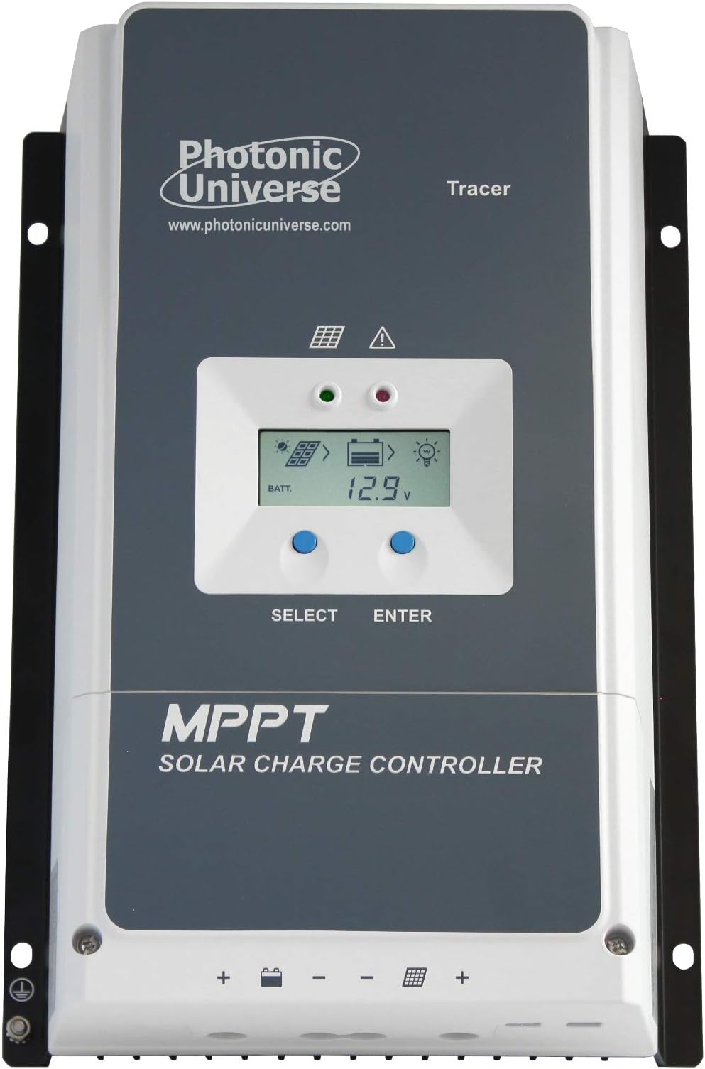 High efficiency 60A MPPT solar charge controller for solar panels up to 750W (12V) / 1500W (24V)/ 2200W (36V) / 3000W (48V) up to 150V