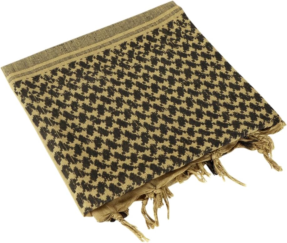 Elite - SHEMAGH 100% Cotton TAN/Black