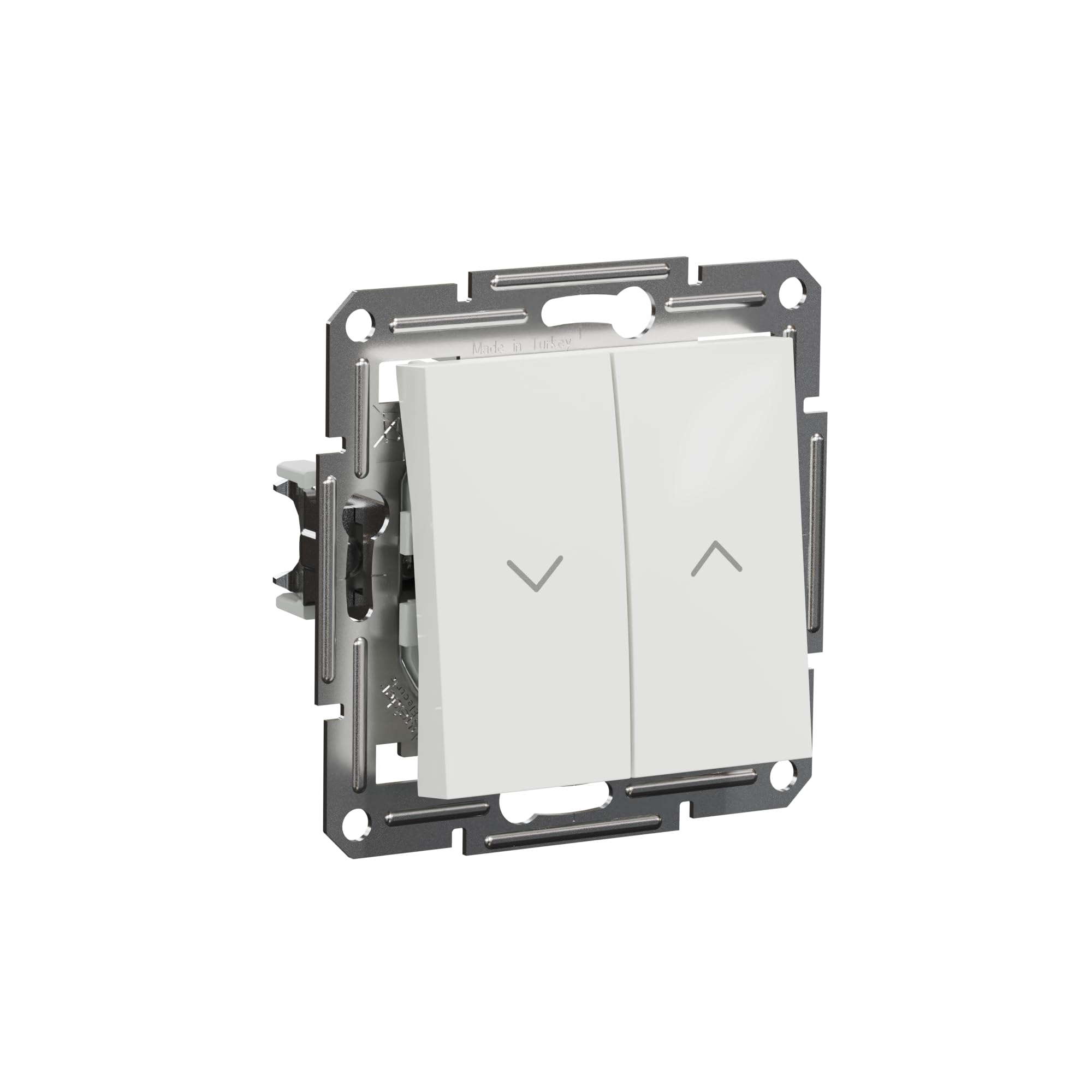 Schneider Electric Asfora EPH1370121D przycisk do rolet 10 A-250 V podtynkowy, przycisk żaluzji, zaciski wtykowe, biały