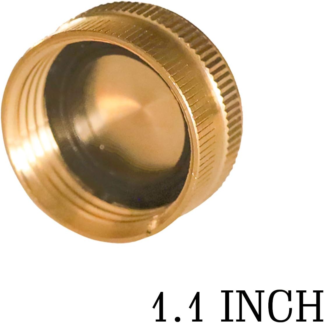 Hourleey Brass Garden Hose End Caps, 4 Pack 3/4" Garden Hose End Caps with Washers