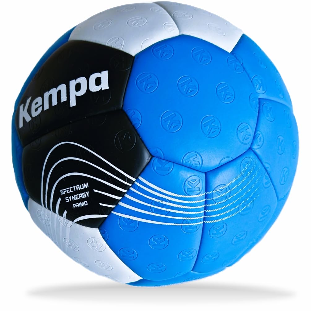 Kempa Handball Spectrum Synergy Primo für Kinder blau/weiß Größe 1 + Ballpumpe