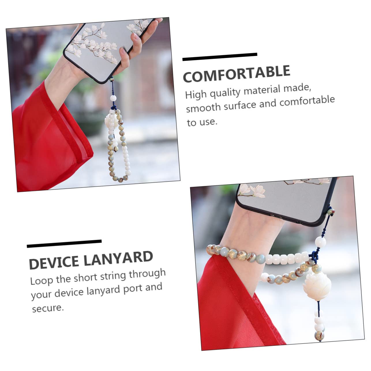 jojofuny 3 Piezas De Cadena De Teléfono Móvil Cadenas De Encanto De Teléfono Cordones Para Llaves Cordón De Teléfono Cordones Para Tarjetas De Identificación Teléfono Inteligente Encanto