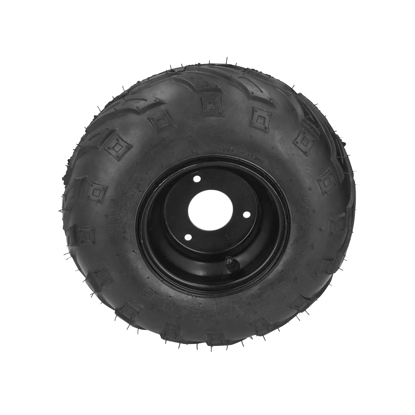 Pneumatico Tubeless 145/70-6 con Cerchio in Gomma da 6 Pollici Universale per Go Kart UTV Quad Bike (Headerbs)