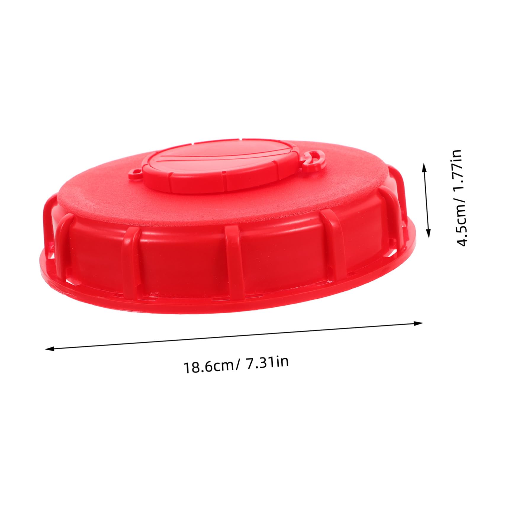 MUCKLILY Ton Barrel Cover Water Storage Lid Cap Ibc Tank Adaptor Ventilated Cover Ibc Tote Lid Cover Ibc Can Cap Ibc Tote Caps Ibc Water Tank Cap Ibc Tank Lids Ibc Tote Fittings Plastic Red