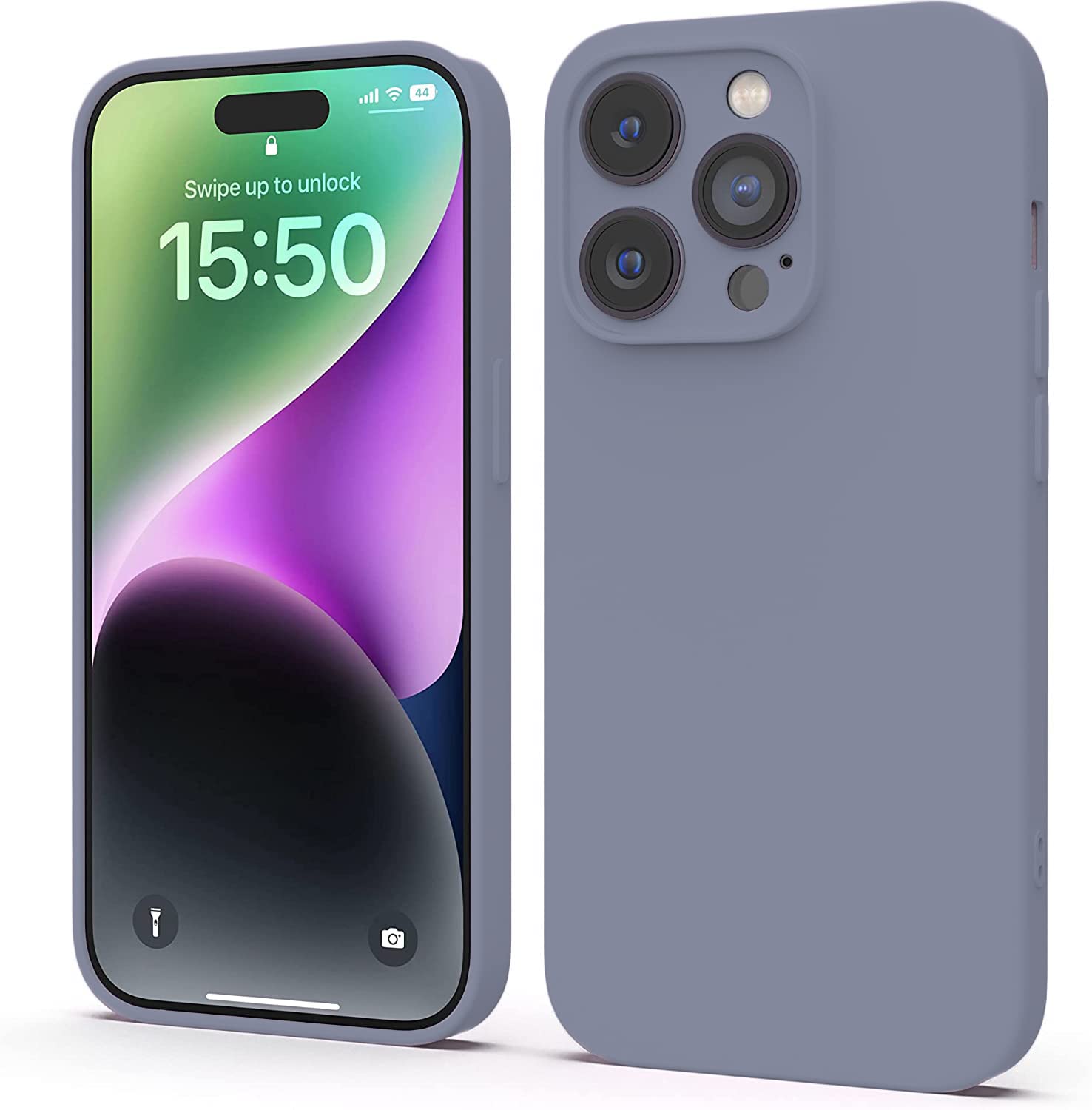 LOXXO® Microfiber Square Candy Case Compatible for iPhone 14 PRO, Shockproof Slim Back Cover Liquid Silicone Case (Lavender Grey) (B0BFLRD2KR) Amazon Price History, Amazon Price Tracker