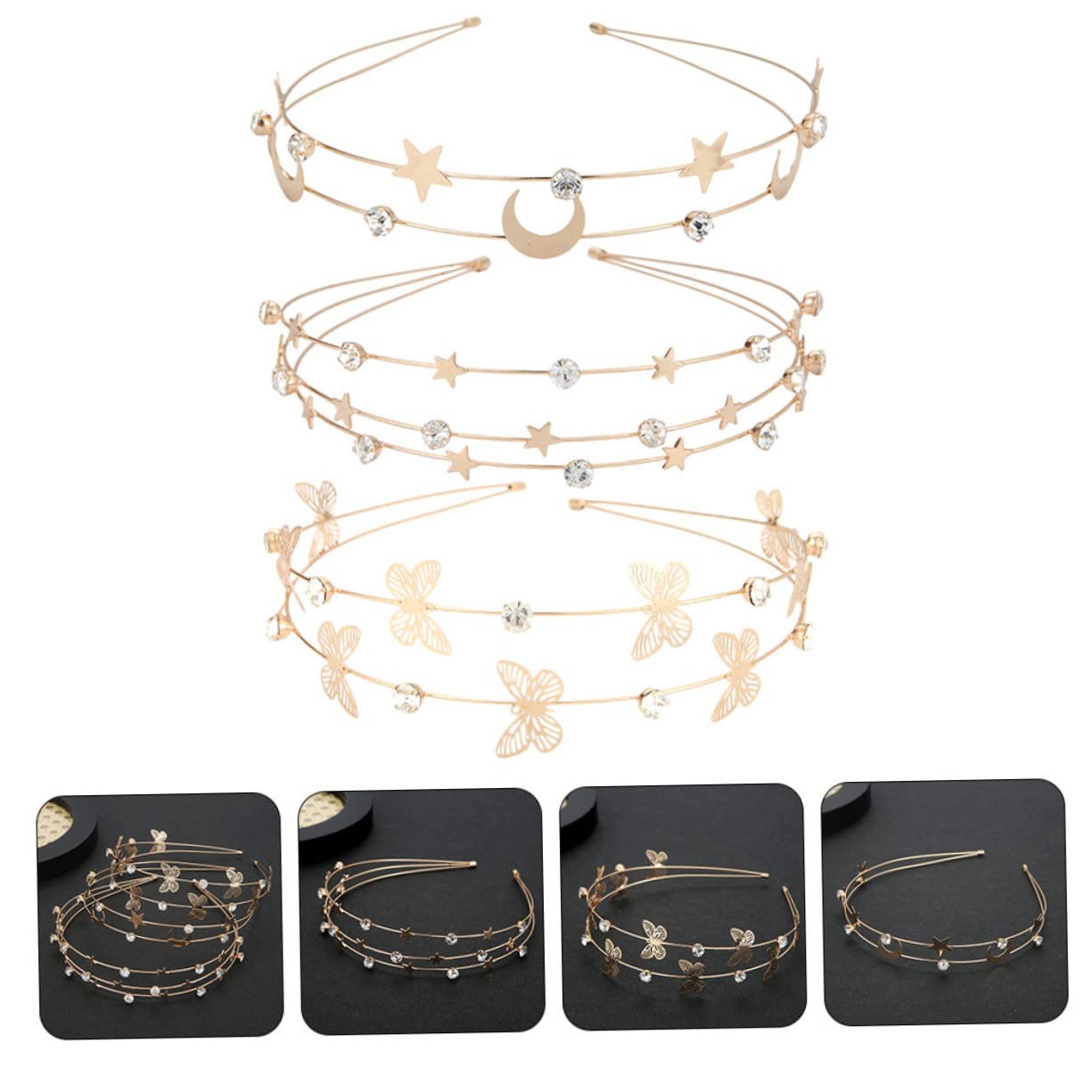 Healeved 15pezzi Fasce Per Multifunzione Design Matrimoni e Speciali Adatte e Ragazze