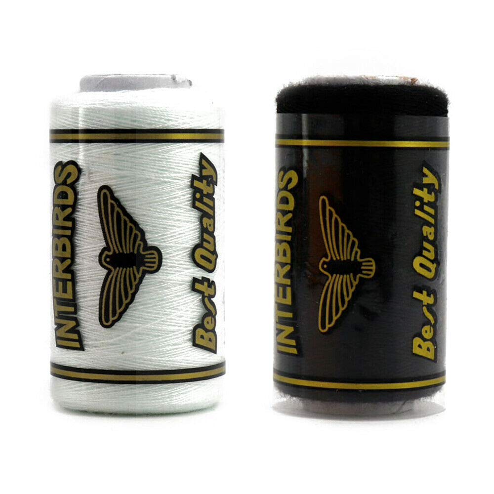 Interbirds - Sewing Machine Thread - 120s -Spun Polyester -1000YD Spool/Reel/COP (White, 2)