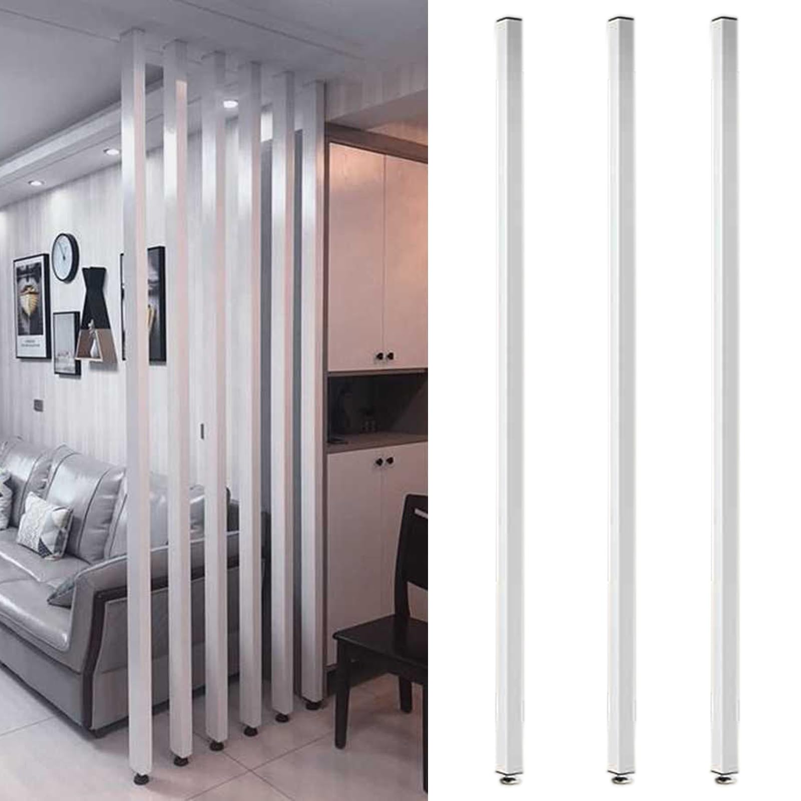 Colonne de séparation décorative moderne en aluminium de qualité supérieure