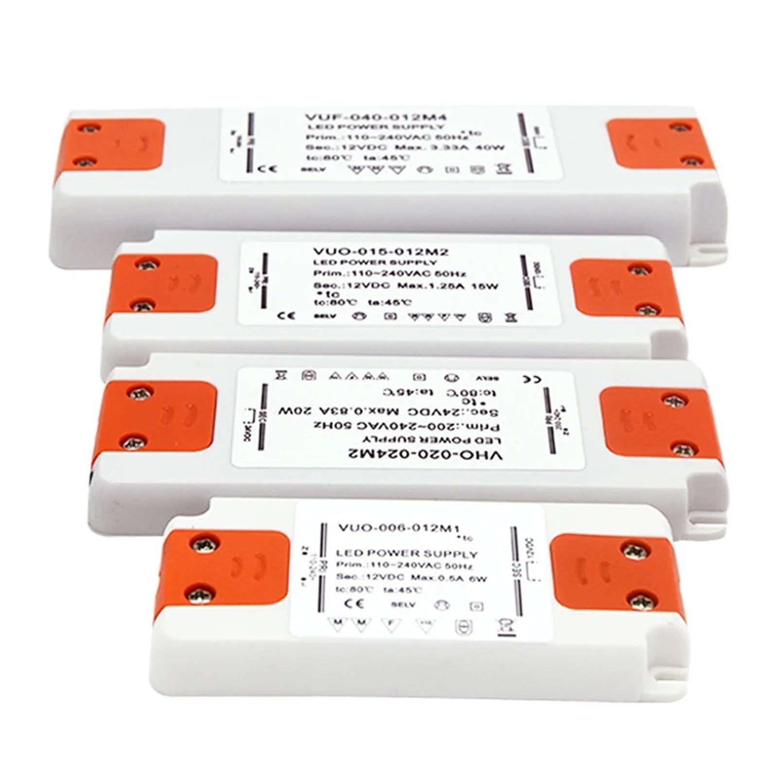 Adapter sterownika LED Slim IP67, transformator mocy oświetlenia 6 W, 12 W, 15 W, 20 W, 30 W, 40 W, 50 W, 60 W, 12 V, 24 V, złącze wewnętrzne i zewnętrzne (20 W, IP67,12 V)