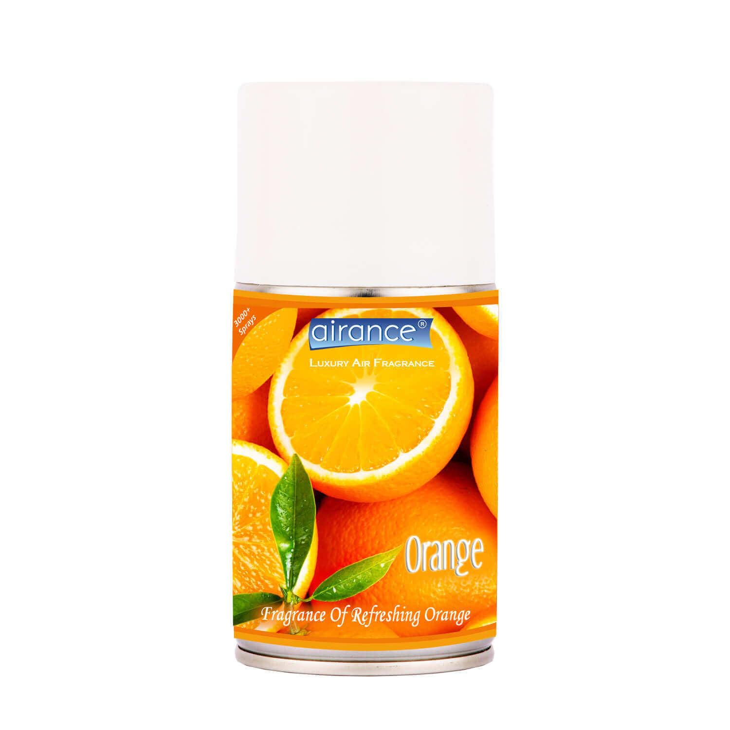 Airance Orange Luxury Air Fragrance Refill | Light Intensity Citrus Aroma | Automatic Air Freshener Spray | 3000+ Sprays | For Home, Office, Washroom & Hotels-image-34