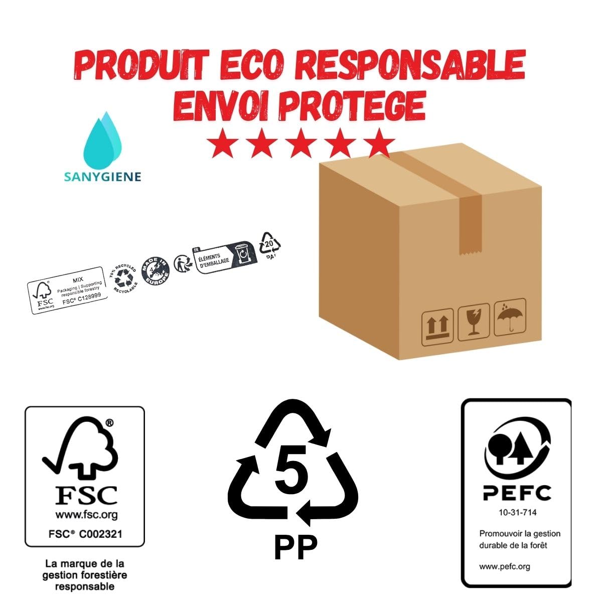 Rouleau Adhésif Extra Large | Marron | Emballage - Expédition - Déménagement | 75 mm X 100 m | Extra Long - Résistant | Kit de 6 Rouleaux | Epaisseur 48 microns | Silencieux