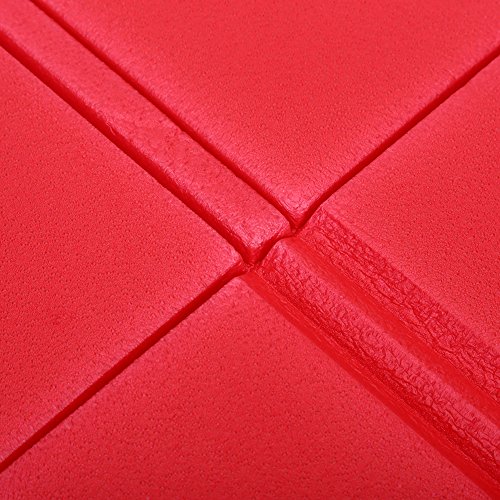 Almofada para uso ao ar livre, tapete dobrável portátil, impermeável, tapete para piquenique (vermel