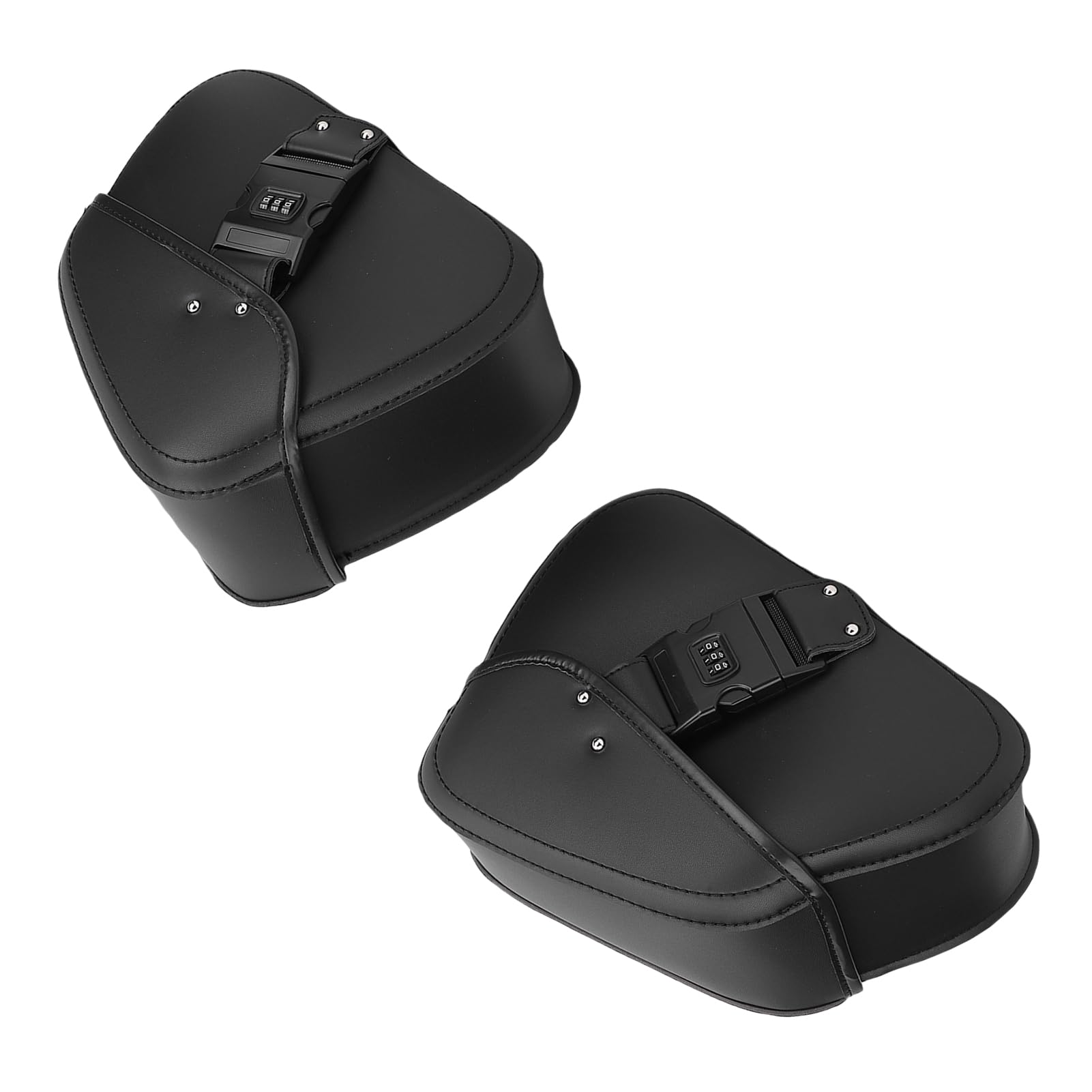 Alforjas para Moto, Bolsas Laterales Impermeables de Cuero de 16L con Cuerda Ajustable, Equipaje Universal para Motocicleta para Nightster Breakout V Star 250 Shadow Aero