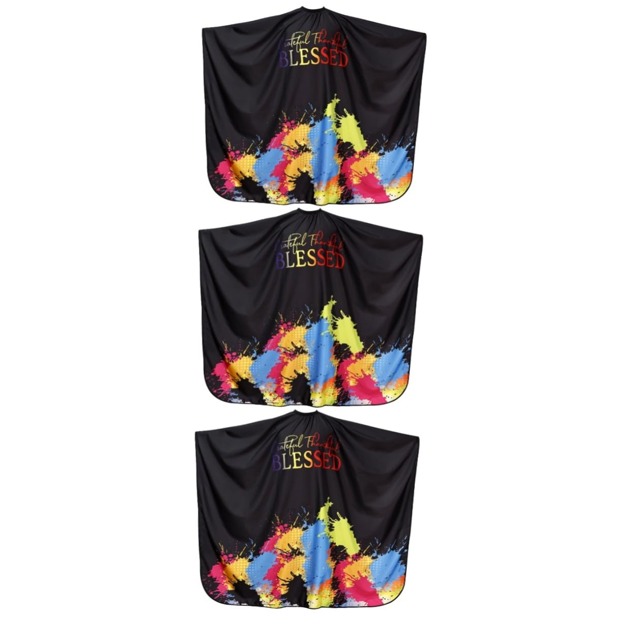 Healeved 3pezzi Mantellina Per Parrucchieri e Resistente Grembiule Per Taglio e Colorazione Protezione Per Adulti Facile Da Indossare e Rimuovere Design Creativo Per Saloni Di