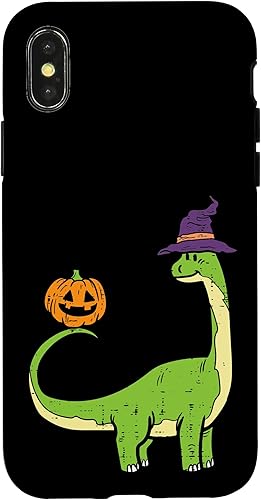 Miniatura 7 de Funda para iPhone 14 Pro Max Brachiosaurus Witch Pumpkin Halloween Dinosaur Brontosaurus