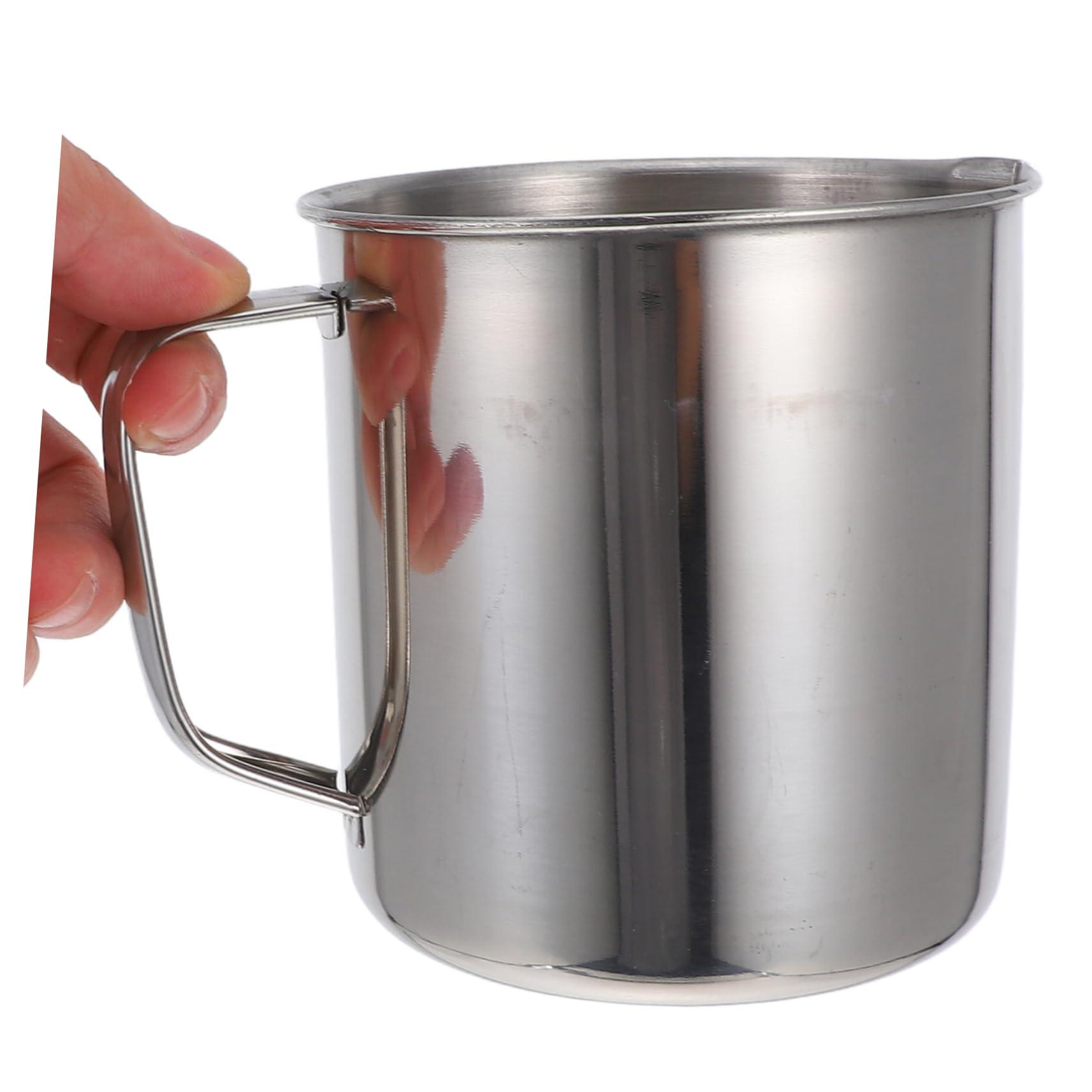 Misurino in Acciaio Inox 2 Pezzi 500ml e 1000ml Argento
