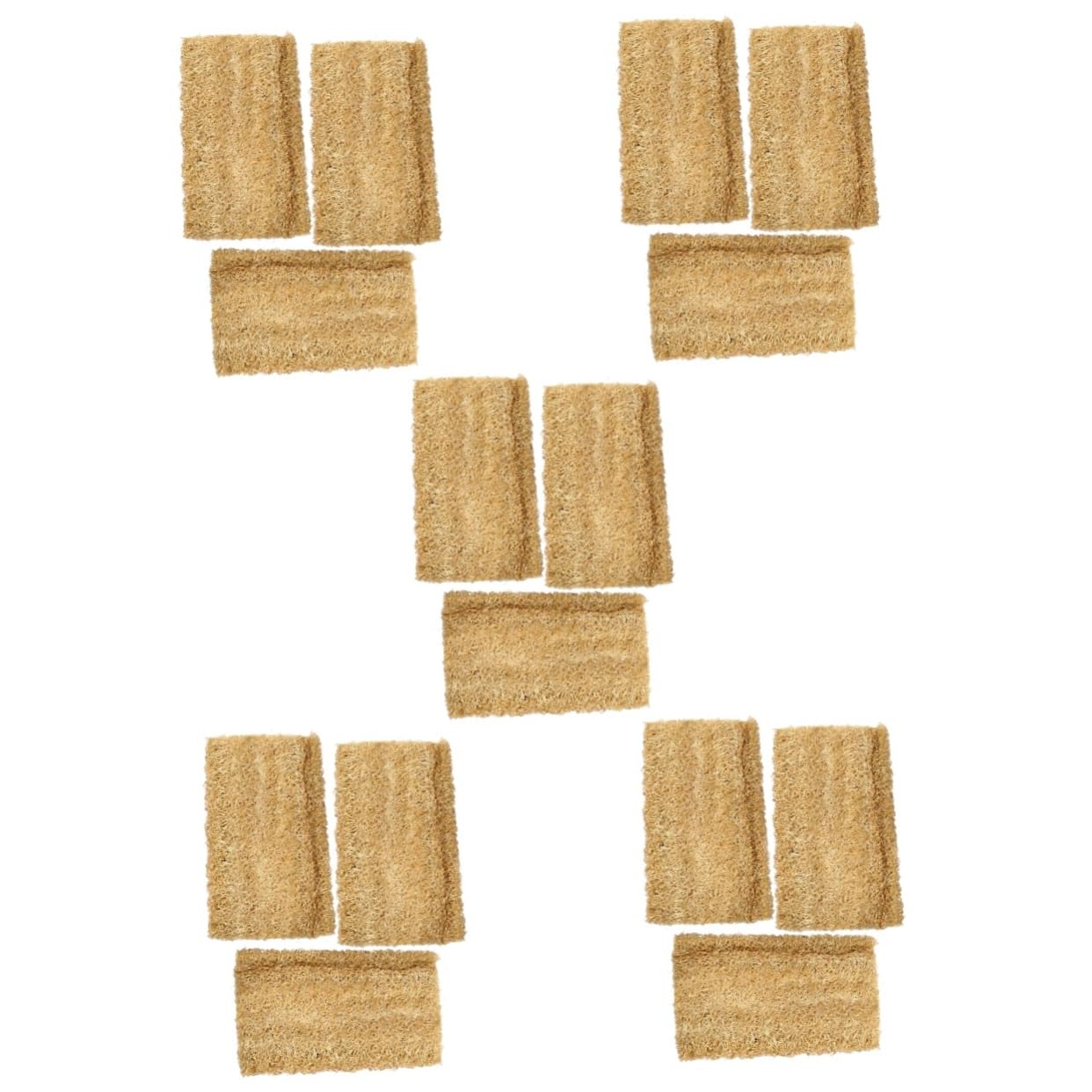 Amosfun 15 Piezas Toalla De Cocina Esponja De Lufa para Lavar Platos Esponja De Limpieza Lufa Herramienta De Limpieza De Cocina Lufa Natural Esponjas para Lavar Platos Esponja Vegetal