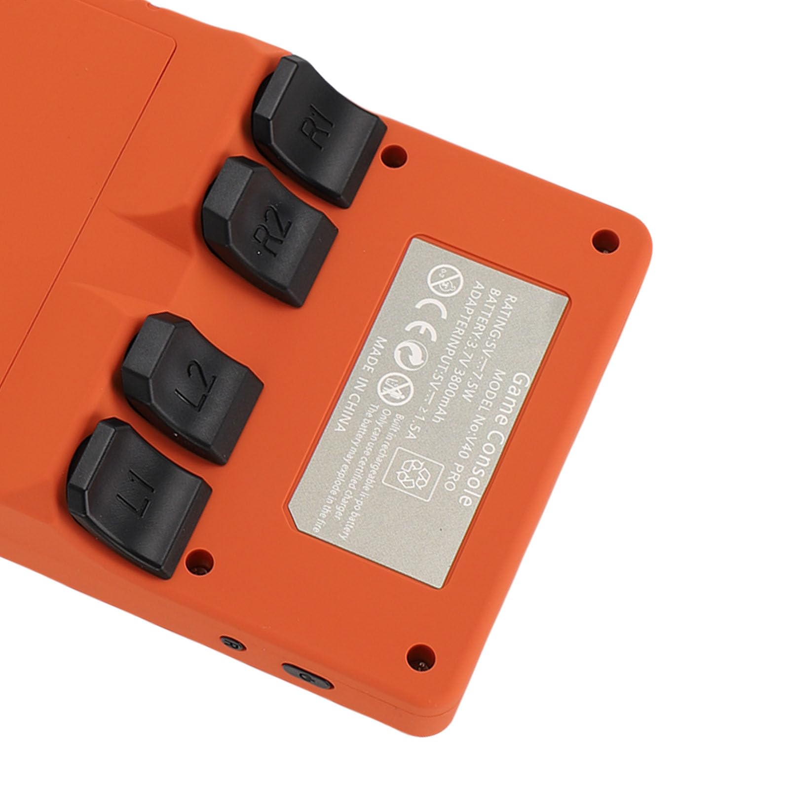 Elprico Retro Handheld Game Console, 3,5 Zoll 640x480 Tragbarer Spielspieler mit 256 GB Speicher, Handheld -Gaming -Konsole für die Reise (ORANGE)