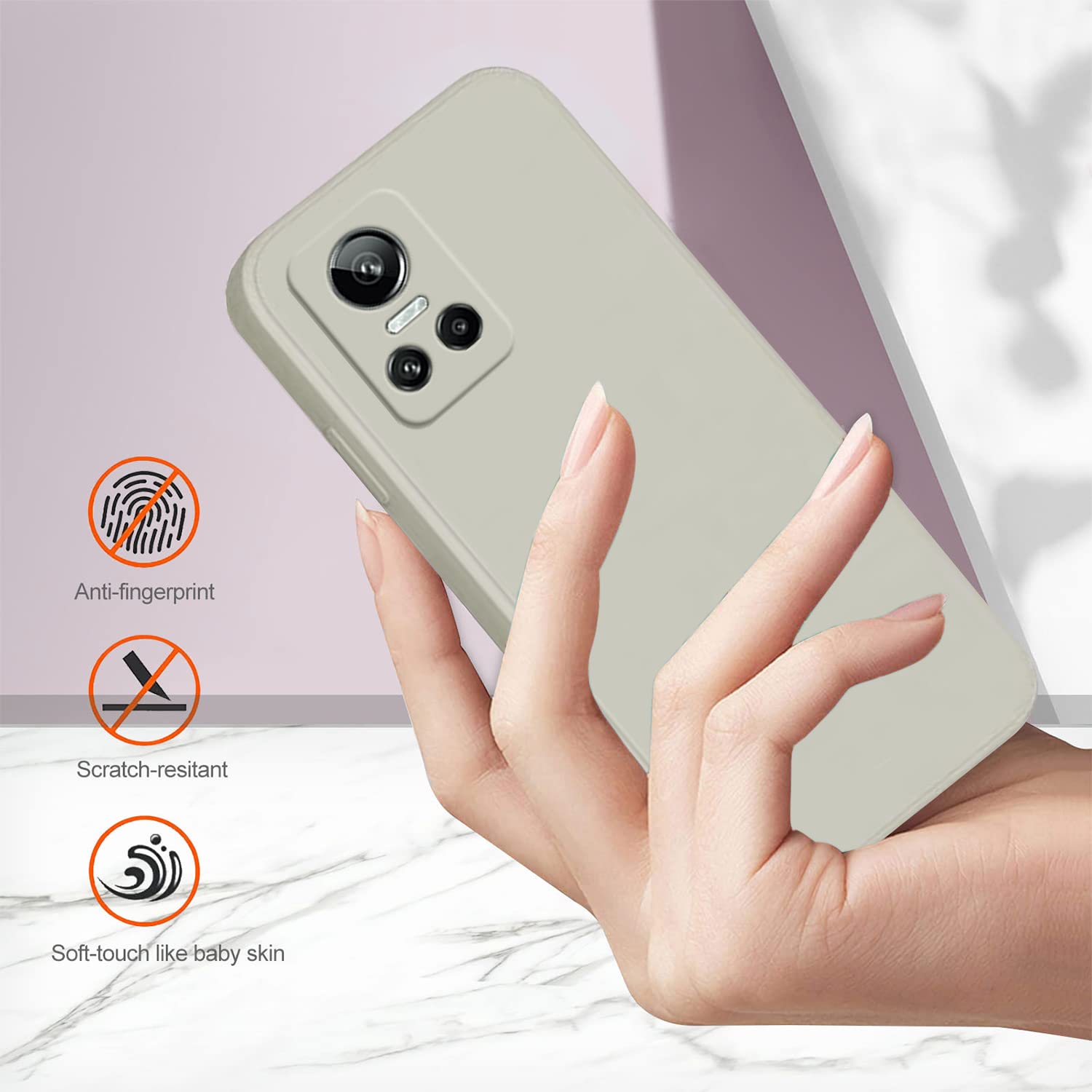 MAOGE Cover per Realme GT Neo 3 (GT Neo3), Silicone Morbido Ultra Sottile Custodia, Ibrido TPU Cover Cuscino d'Aria Tecnologia Paraurti in Gel Custodia a Protezione Completa - Blu