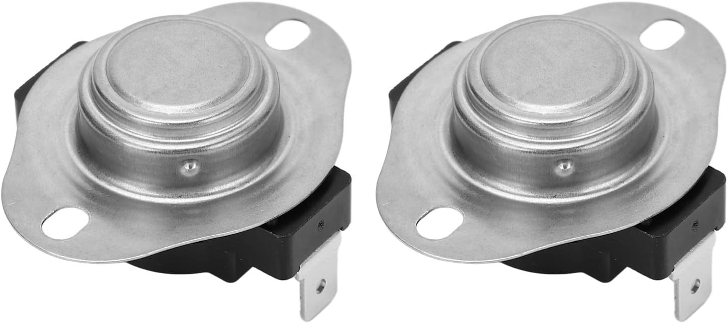 2PCS Snap Disc Temperature Switch Bimetal Engineering Plastic 25A Thermostat for Motor Water Dispenser,On Bimetal Snap Disc Thermostat (75℃)