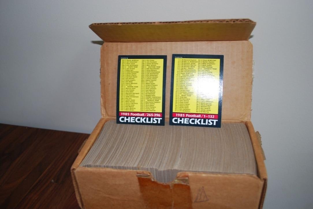 1985 Topps Football Opened Factory Complete Set 396 Cards Very Hard To Find