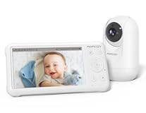 Video Baby Monitor&comma; 1080P 5" HD Baby Monitor with Camera & Wall Mount&comma; Infrared Night Vision&comma; 5000mAh Battery&comma; 2-Way Audio&comma; Temperature Sensor&comma; Lullabies&comma; 960ft Range&comma; Ideal for New Moms&comma; BM01