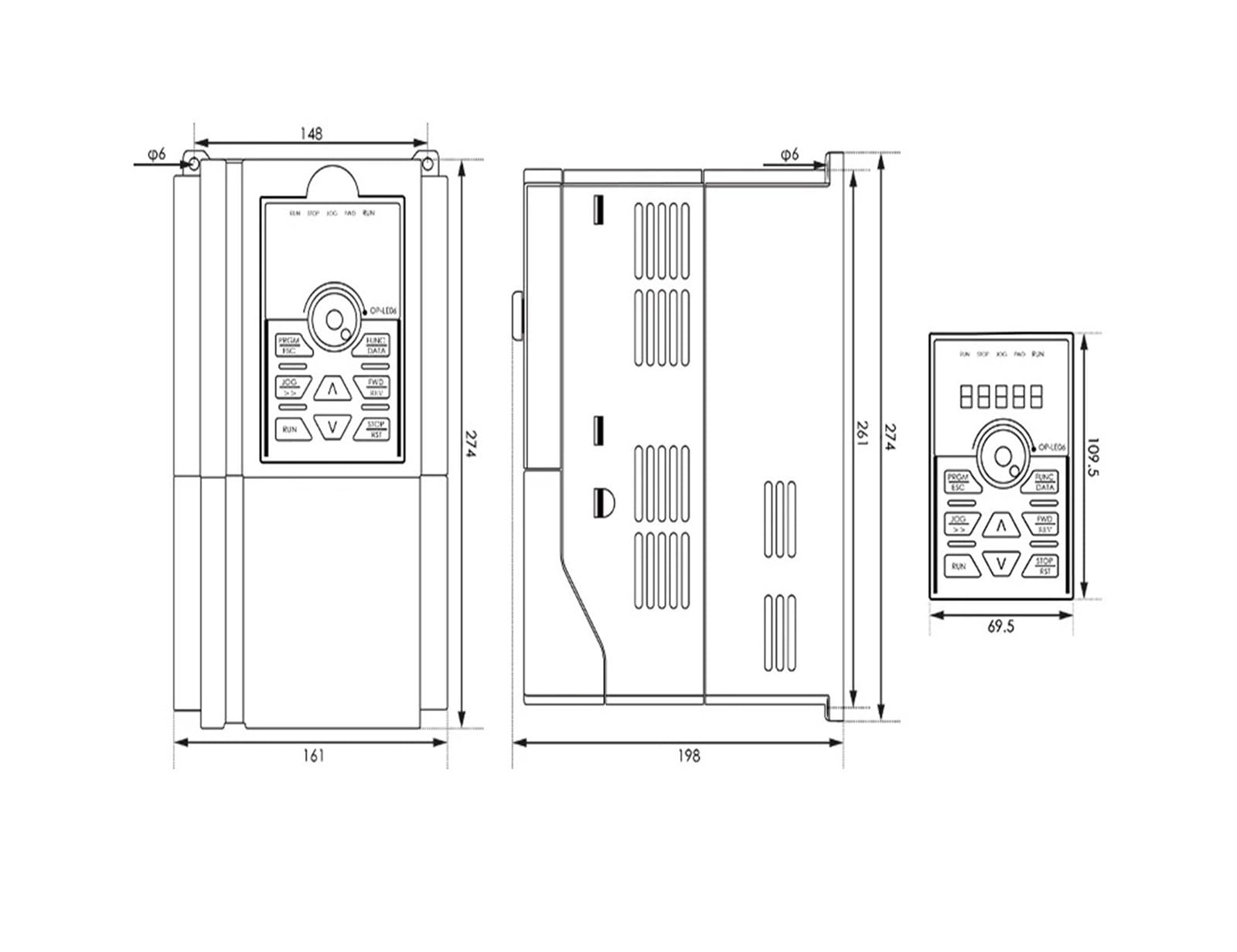 Inverter vettoriale da 5,5 kW 220 V/380 V, controllo inverter di frequenza 23 A/13 A, azionamento a frequenza variabile, uscita trifase(220v)
