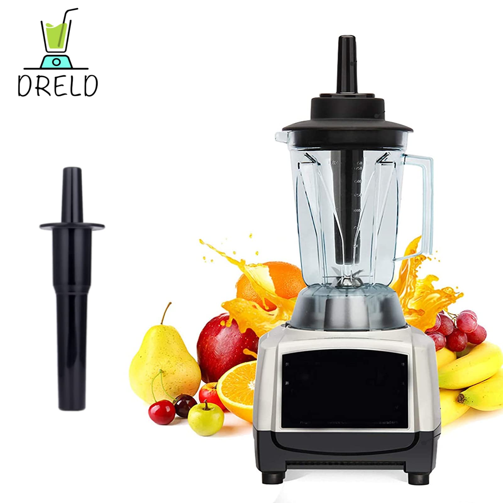 Dreld Mixer Tamper Tool Ersatz für Vitamix Classic 64-Unzen-Behälter Mischkolben-Zubehör Beschleuniger Importiertes Werkzeug Kompatibel mit Vitamix Standard 64 oz. Mischer
